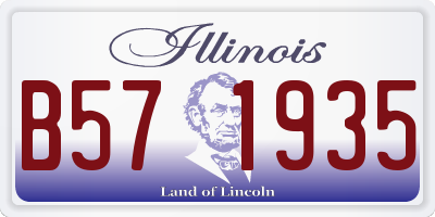 IL license plate B571935