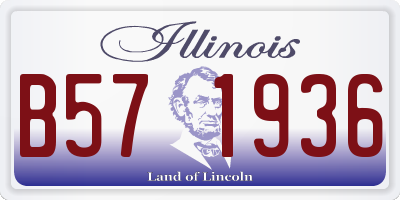 IL license plate B571936
