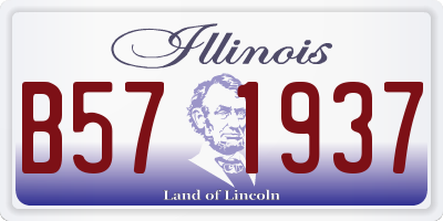 IL license plate B571937