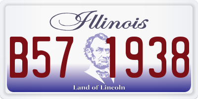 IL license plate B571938