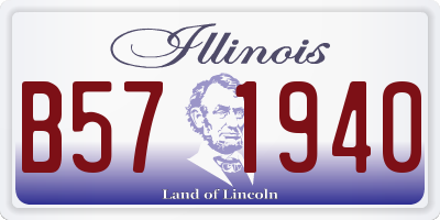 IL license plate B571940