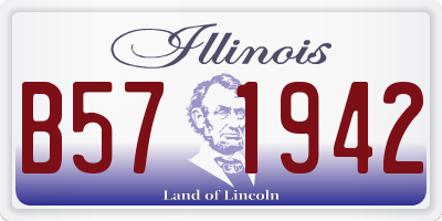 IL license plate B571942