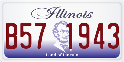 IL license plate B571943