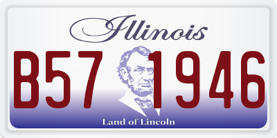 IL license plate B571946