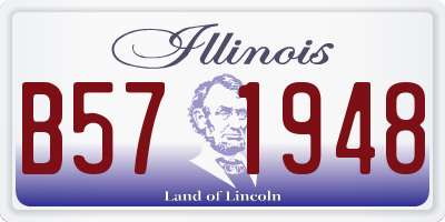 IL license plate B571948