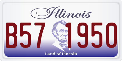 IL license plate B571950