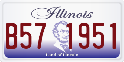 IL license plate B571951