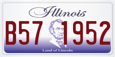 IL license plate B571952
