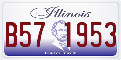 IL license plate B571953