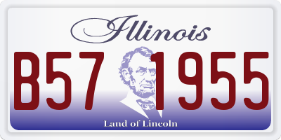 IL license plate B571955