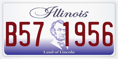 IL license plate B571956