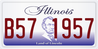 IL license plate B571957