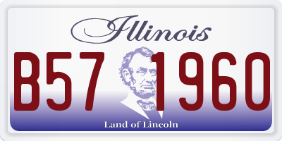 IL license plate B571960