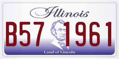 IL license plate B571961
