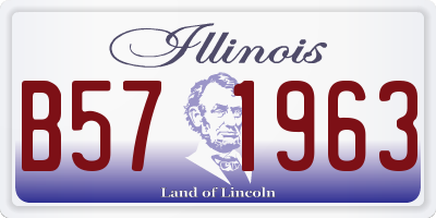 IL license plate B571963