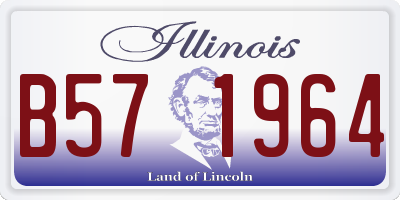 IL license plate B571964