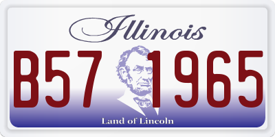 IL license plate B571965