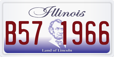 IL license plate B571966