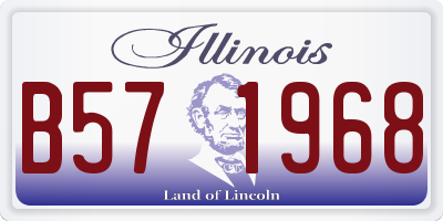 IL license plate B571968