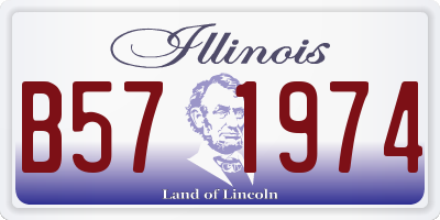 IL license plate B571974