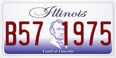 IL license plate B571975