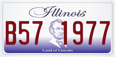 IL license plate B571977
