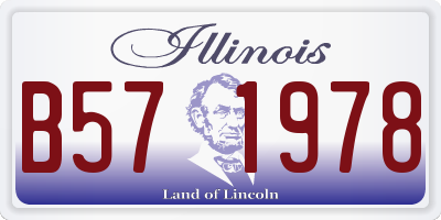 IL license plate B571978