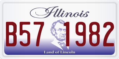 IL license plate B571982