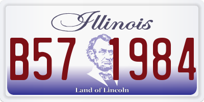 IL license plate B571984