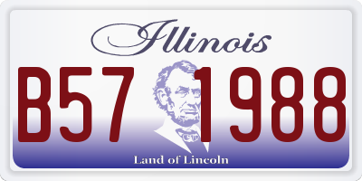 IL license plate B571988