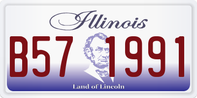 IL license plate B571991