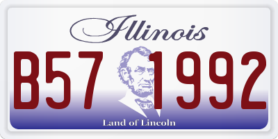 IL license plate B571992