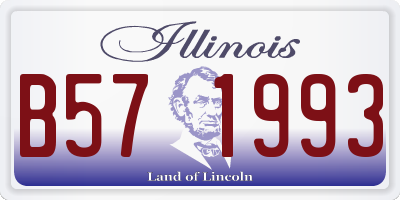 IL license plate B571993