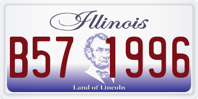 IL license plate B571996