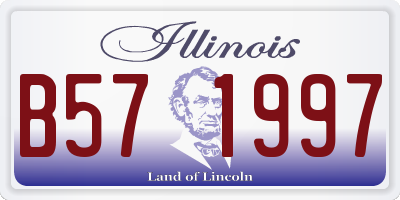IL license plate B571997
