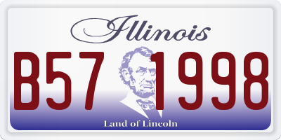 IL license plate B571998