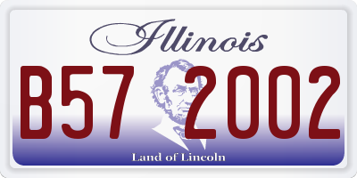 IL license plate B572002