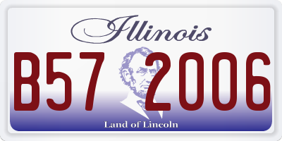 IL license plate B572006