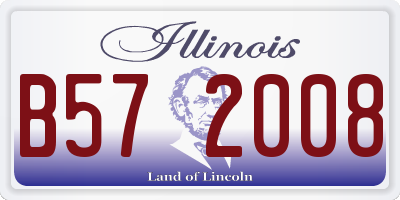 IL license plate B572008