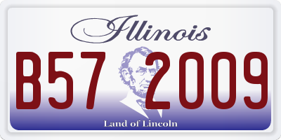 IL license plate B572009