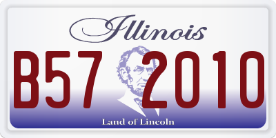 IL license plate B572010