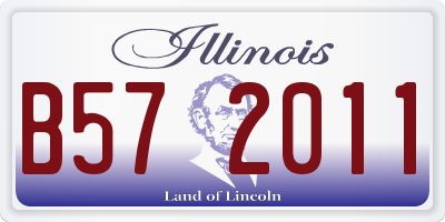 IL license plate B572011