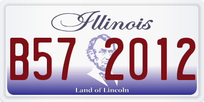 IL license plate B572012