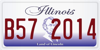 IL license plate B572014