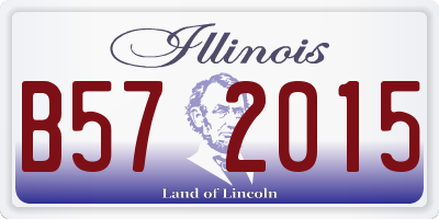 IL license plate B572015