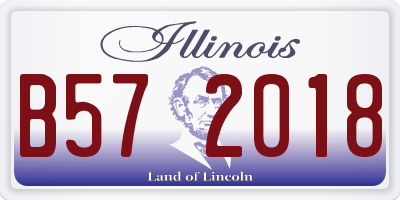 IL license plate B572018