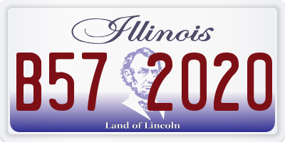 IL license plate B572020