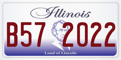IL license plate B572022