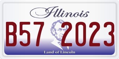 IL license plate B572023