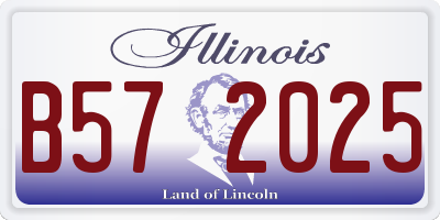 IL license plate B572025